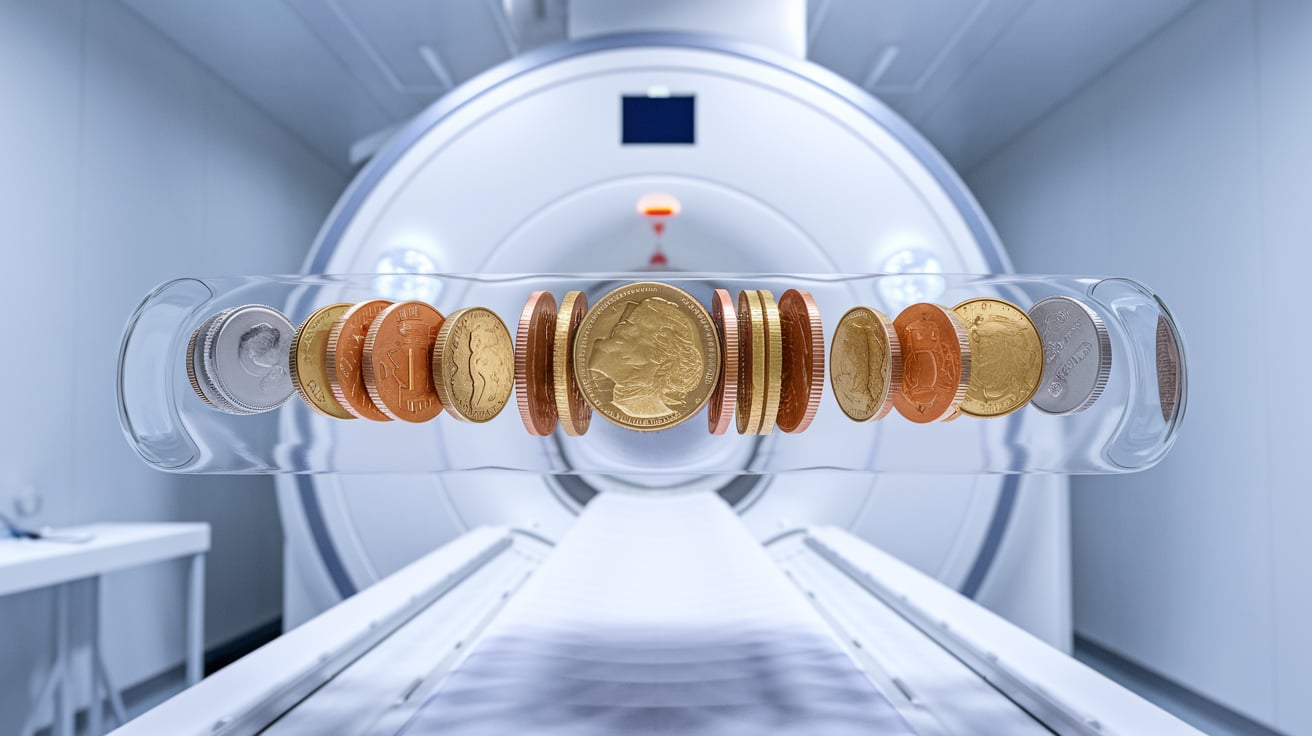 Coins in MRI