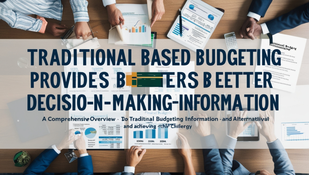 Traditional Based Budgeting Provides Better Decision-Making Information